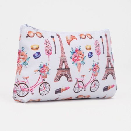 Cosmetic bag with lightning, white/multi -colored color