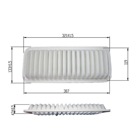 Air filter Totachi TA-3804-1
