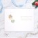Postcard "Happy Wedding Day!" gently green, congruen, glitter, a4