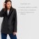 Women's jacket (eco -leather) minku: eco leather, black color, size 42