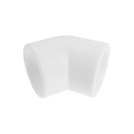 MEERPLAST square, polypropylene, 25 mm, 45 °, white