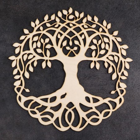 Procurement-base for the panel "tree in a circle" in a frame, with a substrate-1
