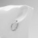 Earrings Metal "Bohemia" MiG, Color silver
