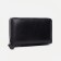 Male purse on lightning for bills, for cards, for coins, black color