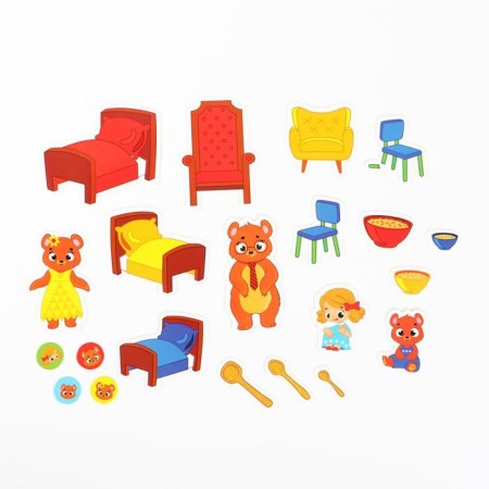 The board game "Learning to count. Three bears ", 3+-4