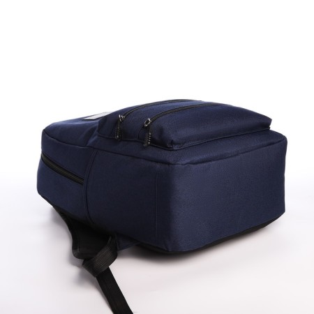Youth backpack from lightning textiles, USB, 5 pockets, blue color-4