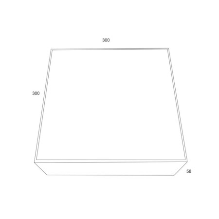 Technical C067CL-L40W4K, LED, 35W, 30x30x5.8 cm, 3100lm, white color, white color-3