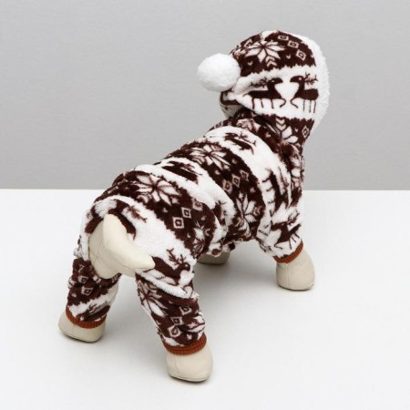 Kombinson "Deer" with a hood, size L (DS 35 cm, og 45 cm, Osh 35 cm), brown-3