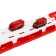 Parking 2 in 1, transforms into a vehicle, light and sound effects, red color