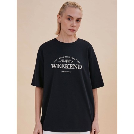 Female T -shirt, size m, black color
