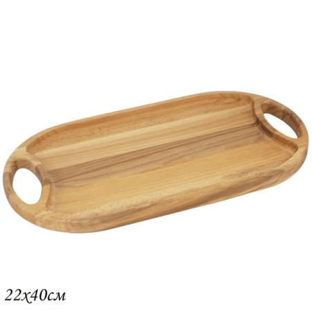 Oval Lenardi dish, with handles, size 22x40 cm-1