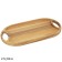 Oval Lenardi dish, with handles, size 22x40 cm