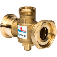 Клапан смесительный STOUT SVM-0050-327008, 1 1/2"x1 1/2"x1", внутр./наружная/внутр., 70°С