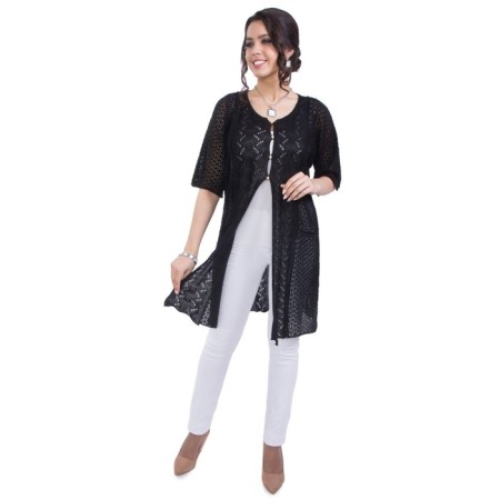 Cardigan female, size 44, black color
