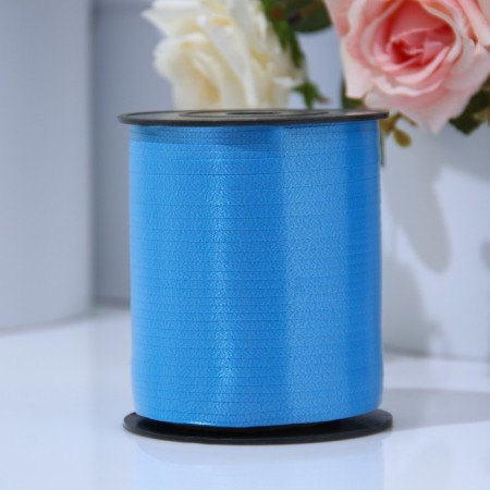 Tape for decor and gifts 0.5 cm x 500 m, blue