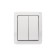 Two -clavy industrial IP54, o/y, white Kranz switch