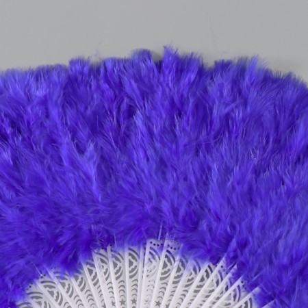 Fan plastic, pen "bright blue" h = 26 cm 25 blades 3x50x26 cm-1