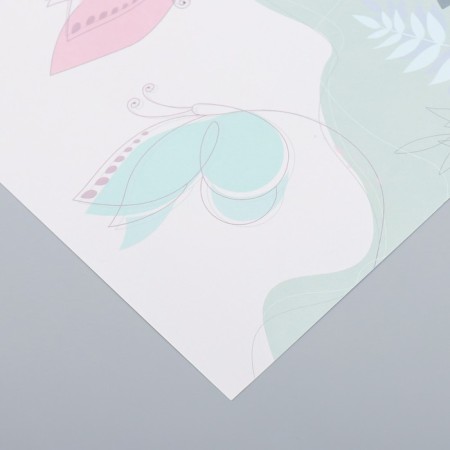 Scrapbooking paper "Flogging butterflies" density 180 g 15.5x17 cm-2