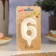 Candle in the Cake "Gran", number "6", pearl, 6.5 cm