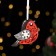 Christmas tree decoration "Winter Bird", MDF, 8x7 cm
