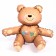 Foil ball 30 "Happy Bear", matte, beige color