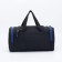 Road bag with lightning, 3 outer pockets, long belt, black/blue color