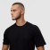 T -shirt male, black color/print mix, size S