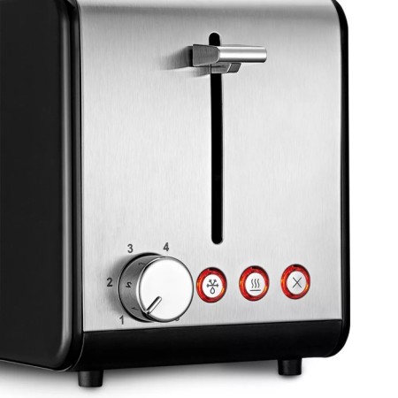 Toster Kitfort KT-2058, 870 W, 6 frying modes, 2 toasts, black-silver-1