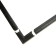 Connector for overhead magnetic tire pipelines, 35 mm. Angular. Horizontal. Uniel, IP20, black color
