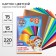Cardboard color, A4, 15 sheets, 15 colors, coated, one -sided, in a folder, 220 g/m², puppy patrol