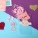 Hair set "Fidget" (35 pcs) Bunny, pink