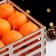 New Year. Set of candles "Mandarin Box", 36 pcs. In a wooden box