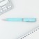 Metal pen "The most beautiful", blue paste 1.0 mm