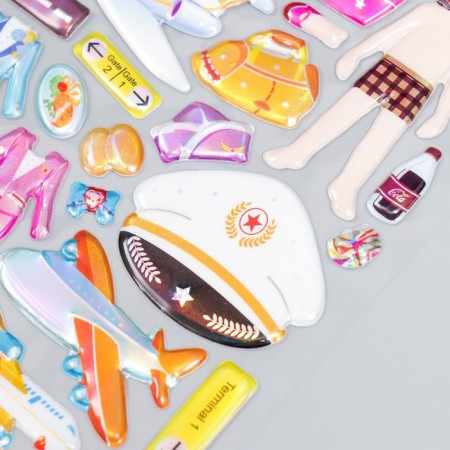 Sticker Plastic "professions" holography mix 26x16 cm-3