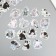 Stickers for creativity "Cats in colors" 8x8 cm set 45 pcs 0.5x14.5x9.4 cm