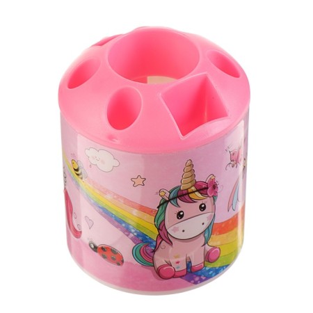 Tables of a desktop children's "unicorn" (stand+2 pencil+ruler+sharpener+eraser+notebook 8 sheets+scissors)-1