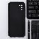 Innovation cover, for Samsung Galaxy A02S, silicone, matte, black