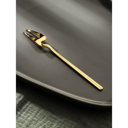 Desser for stainless steel Magistro Wave, length 14.7 cm, gold color-1