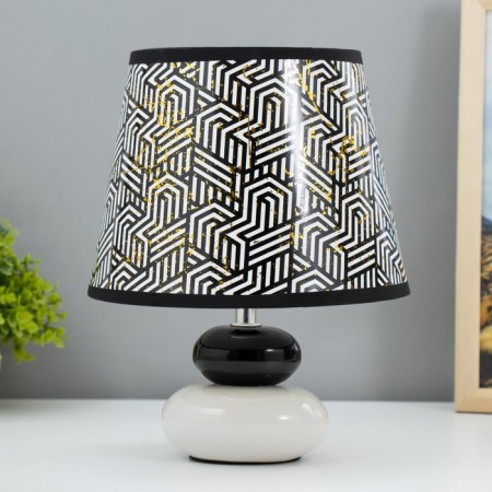Board Lamp "Abstraction" E14 15W white-black Risalux
