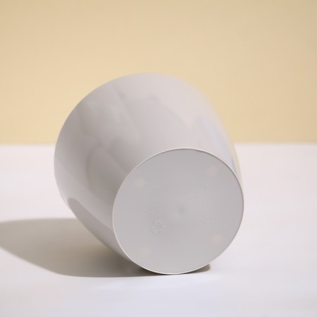 Flower pot, d = 12.5 cm, 1 l, plastic, beige-1