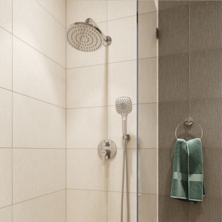 Shower mixer IDDIS SENA SENSB00I67, single -leaf, built -in, with two outputs, chrome 45650-1