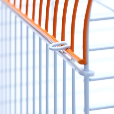 BD-3/1O bird cage, opening roof, 47.5 x 37 x 70 cm, orange-13