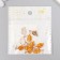 Decor for creativity metal, enamel "Leaf with a branch" Orange 0.8x2 cm