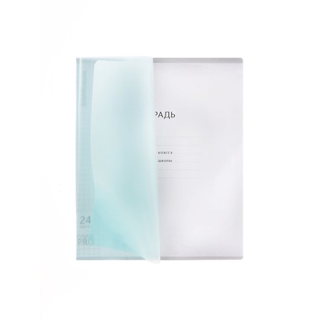 Notebook 24 sheets in the Erichkrause Coverprio Pastel Classic Code, Plastic Cover, Offset block, 100%whiteness, mint-8