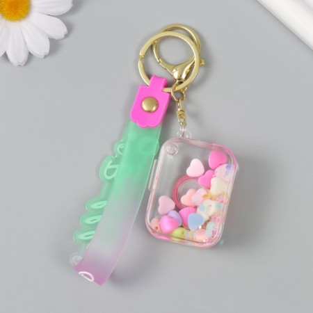 Trick Plastic with carbine, strap "Camera" Water with pebbles 2.5x5x3.8 cm-3