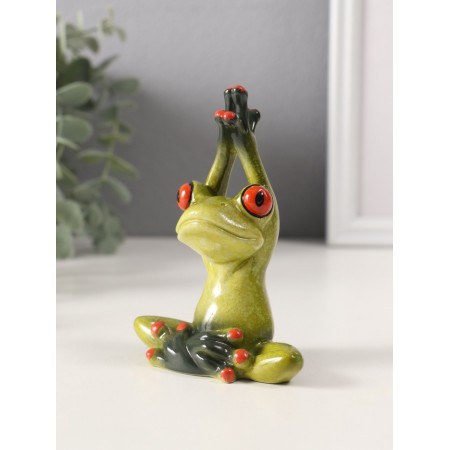 Souvenir Polystone Lac "Frog - Yoga" MIX 7x9.5x4 cm-4