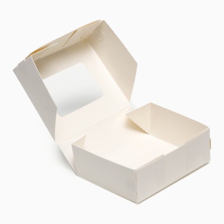 Container for removal, with a window, white, 10 x 8 x 3.5 cm, set 10 pcs.-3