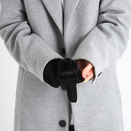Gloves are female, dimensionless, without insulation, black color-5