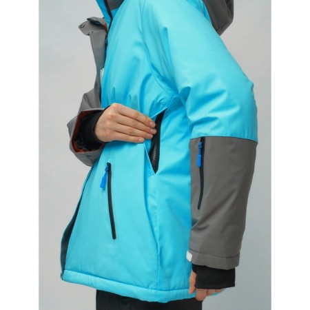 Ski suit female, size 56, blue color-4