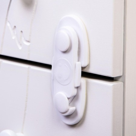 Cabinet doors lock, white color-11